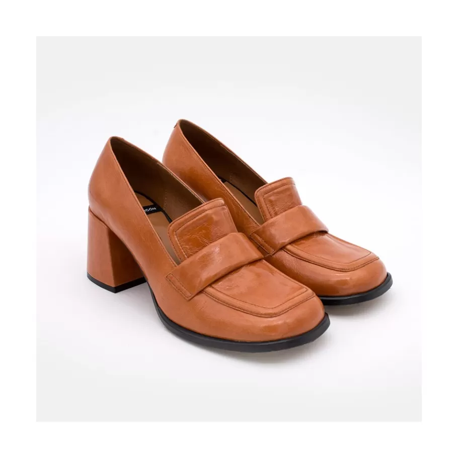 Pumps And High Heels<Ángel Alarcón Abdul - Block Heeled Moccasin Pump With Rounded Shapes