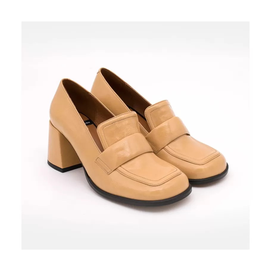 Pumps And High Heels<Ángel Alarcón Abdul - Block Heeled Moccasin Pump With Rounded Shapes