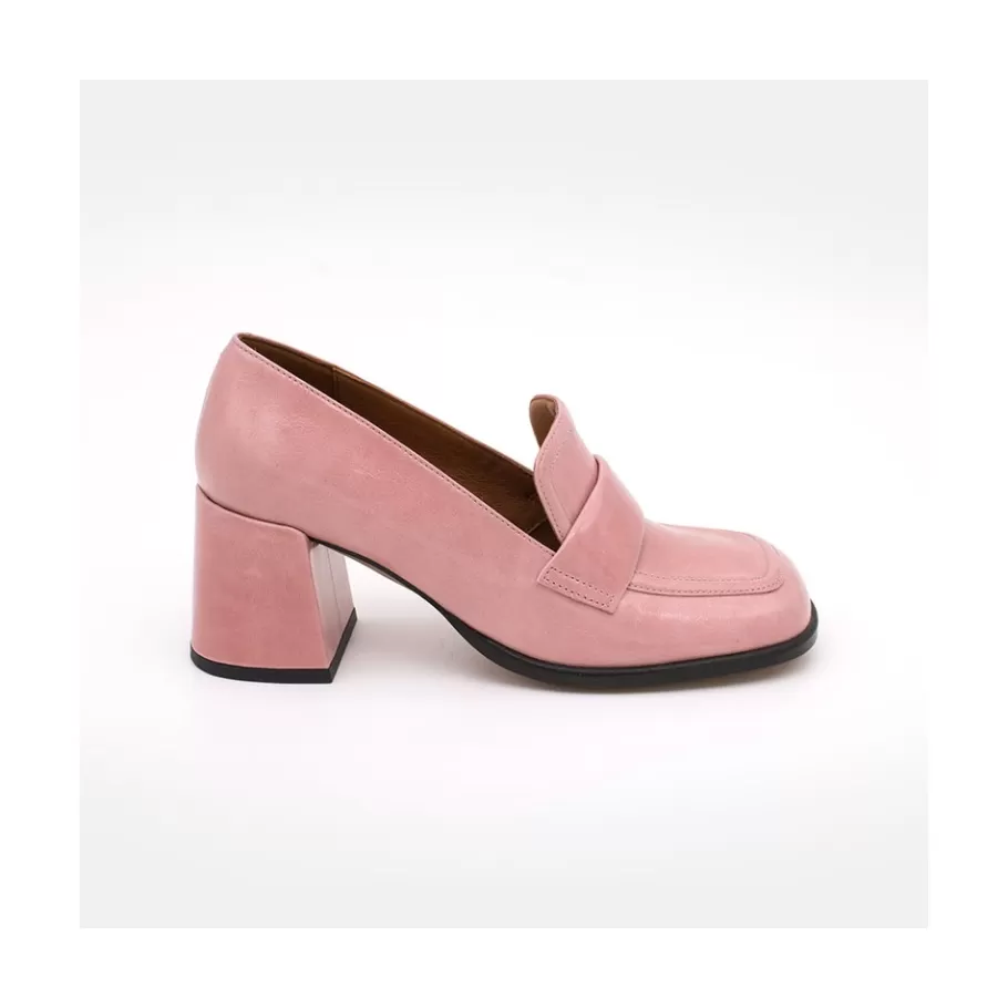 Pumps And High Heels<Ángel Alarcón Abdul - Block Heeled Moccasin Pump With Rounded Shapes