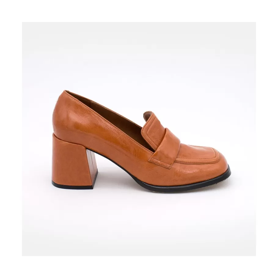 Pumps And High Heels<Ángel Alarcón Abdul - Block Heeled Moccasin Pump With Rounded Shapes