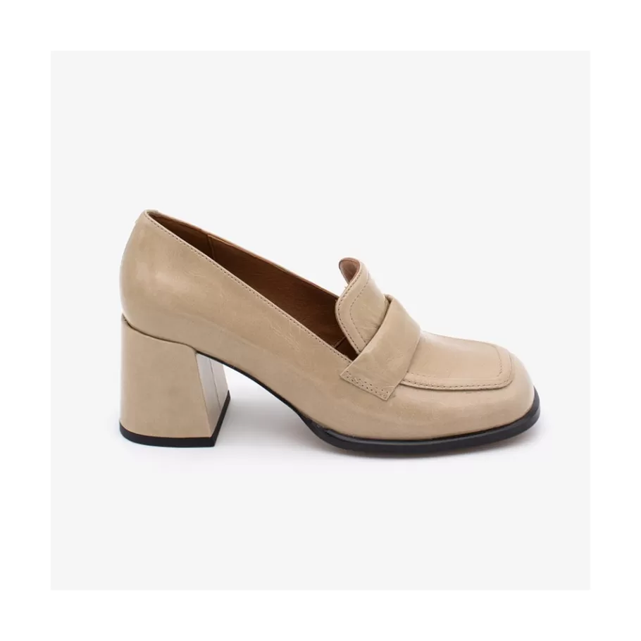 Pumps And High Heels<Ángel Alarcón Abdul - Block Heeled Moccasin Pump With Rounded Toe