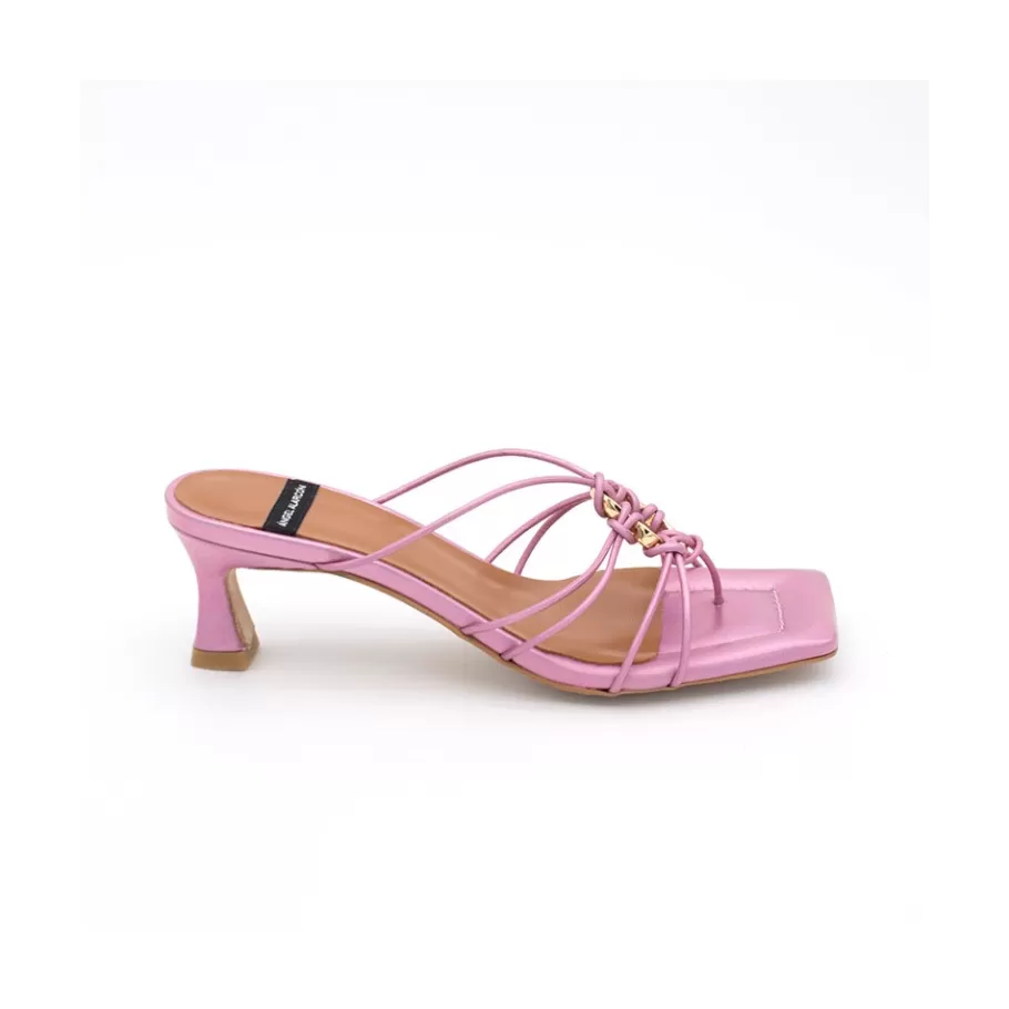 Metallized Shoes<Ángel Alarcón Alexia - Iridiscence Strappy Sandals With Padded Insole