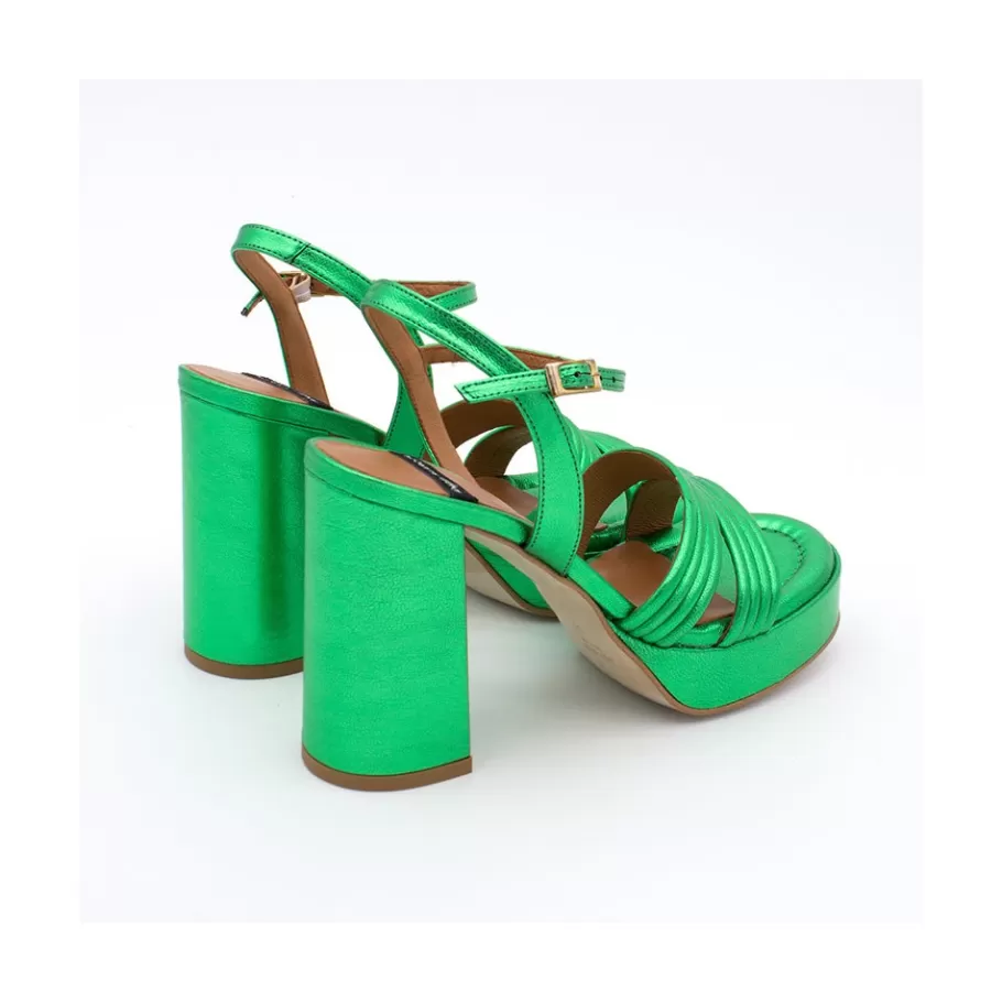 amber__strap_metallized_leather_sandals_with_block_high_heel__platform_3.webp Metallized Shoes<Ángel Alarcón Amber - Strap Metallized Leather Sandals With Block High Heel & Platform