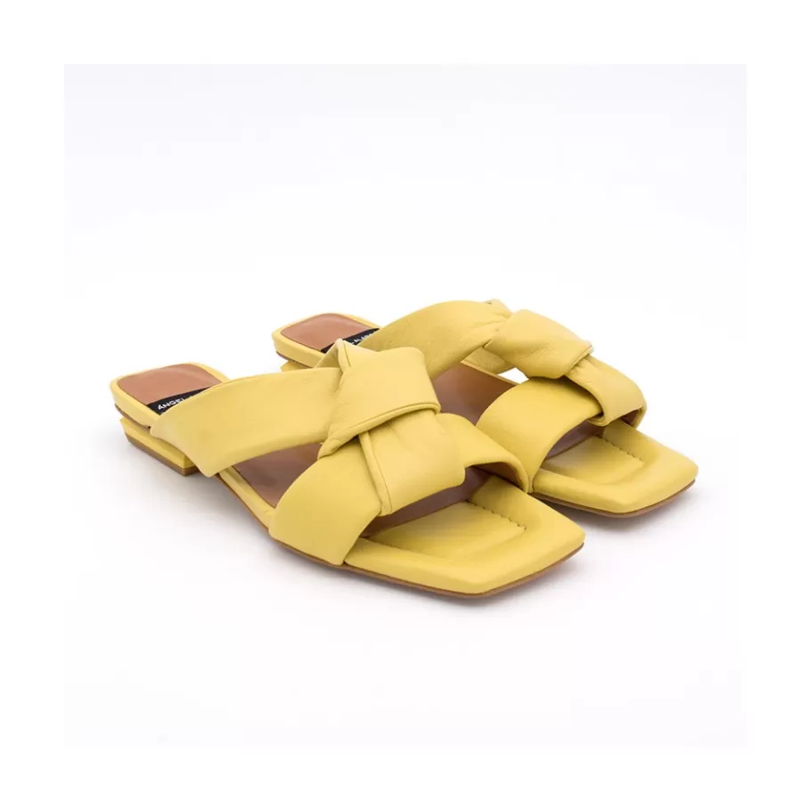 Last Units<Ángel Alarcón Amos - Padded Leather Flat Sandals