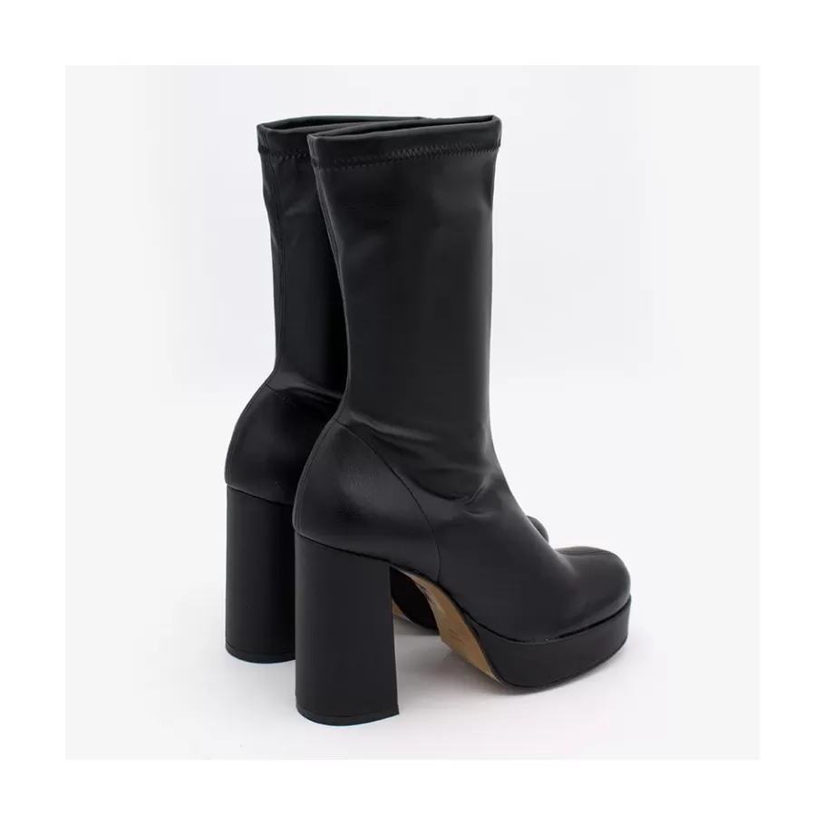 Heeled Shoes<Ángel Alarcón Anderson - Women S Leather Ankle Boots With High Heel & Platform