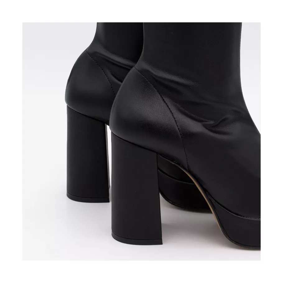 Heeled Shoes<Ángel Alarcón Anderson - Women S Leather Ankle Boots With High Heel & Platform
