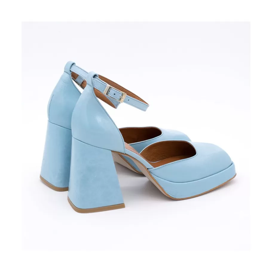Heeled Shoes<Ángel Alarcón Anna - Shiny Leather Platform & Heeled Ankle Strap D Orsay