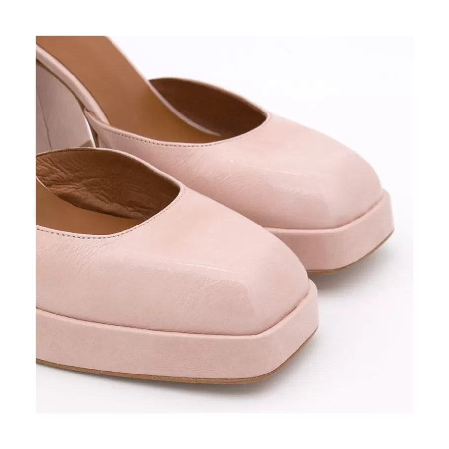 Heeled Shoes<Ángel Alarcón Anna - Shiny Leather Platform & Heeled Ankle Strap D Orsay