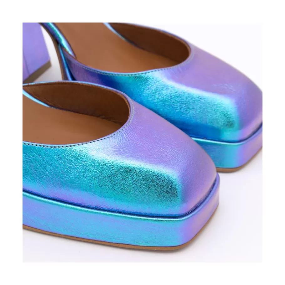 Last Units<Ángel Alarcón Badda - Iridiscence Ankle Strap Shoes With Block Heel And Platform