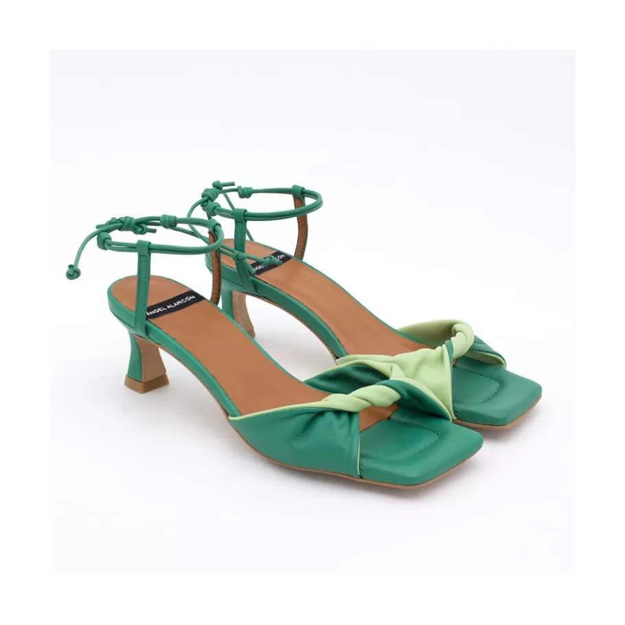 Sandals<Ángel Alarcón Brandy - Leather Sandals With Padded Insole