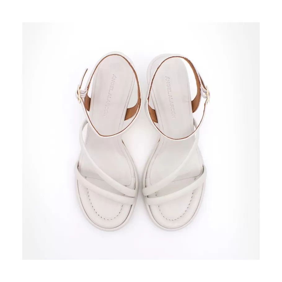 cathy__leather_padded_sandals_with_conical_heel_3-3.webp Sandals<Ángel Alarcón Cathy - Leather Padded Sandals With Conical Heel