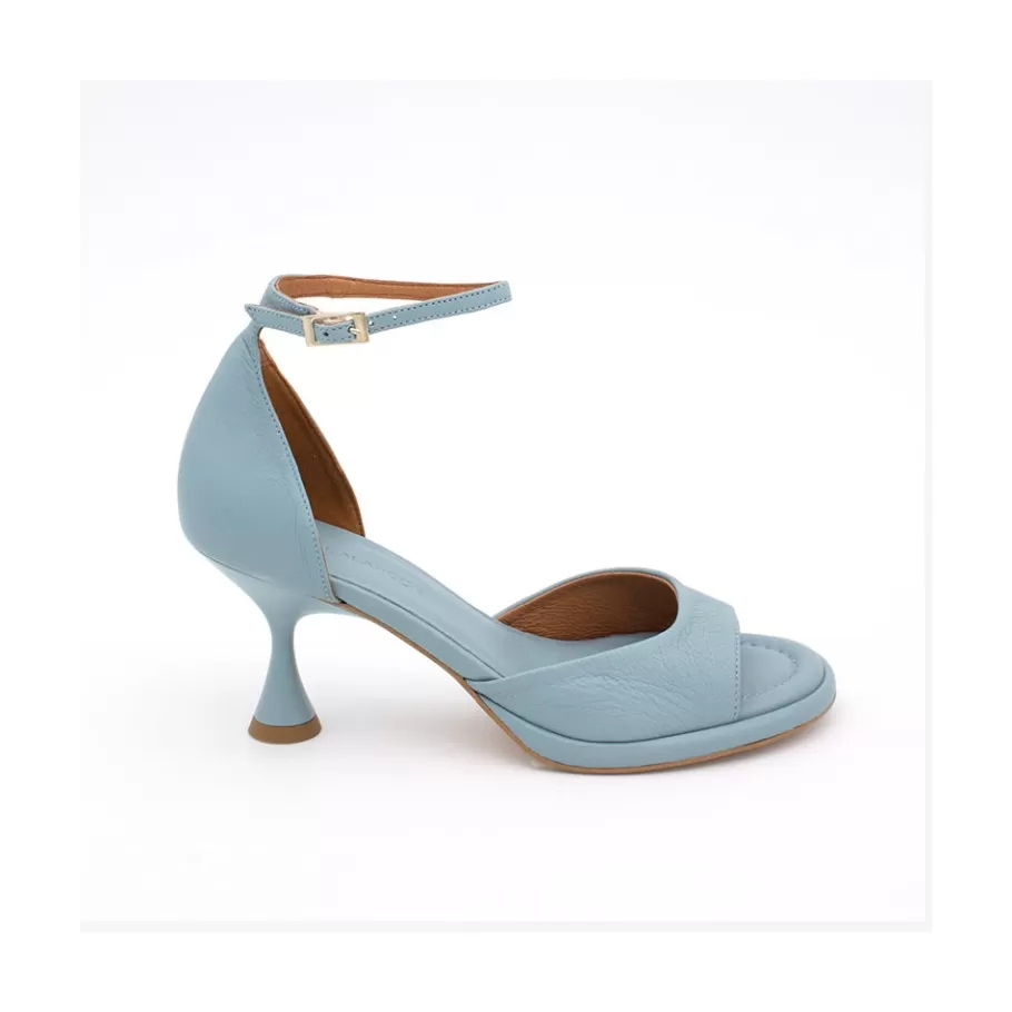 Sandals<Ángel Alarcón Dennis - D Orsay Leather Sandals With Desing Cone Heel