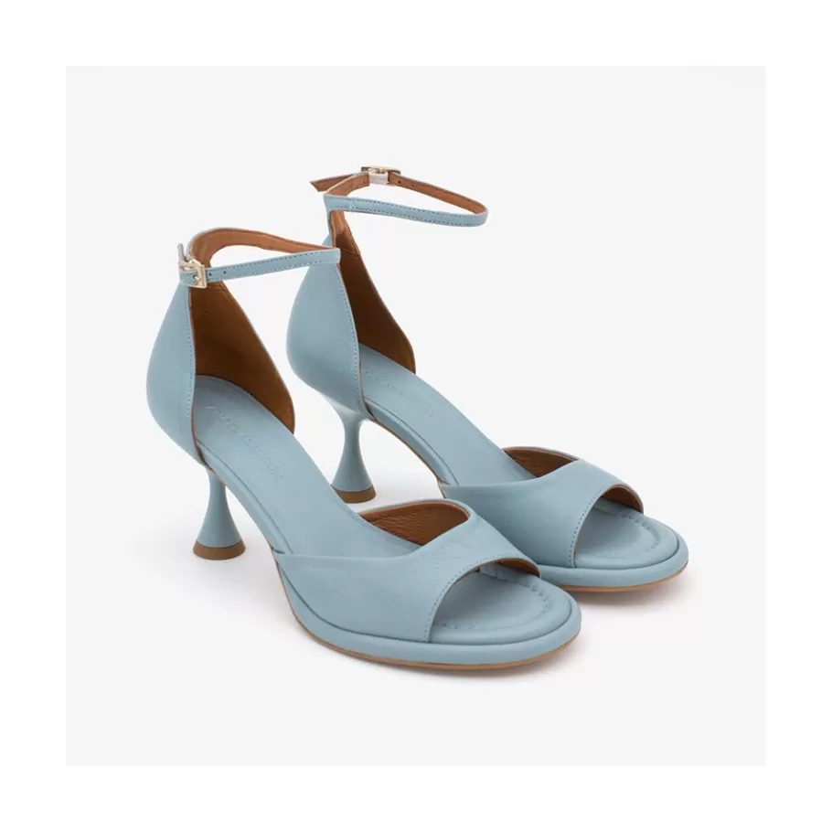 Sandals<Ángel Alarcón Dennis - D Orsay Leather Sandals With Desing Cone Heel