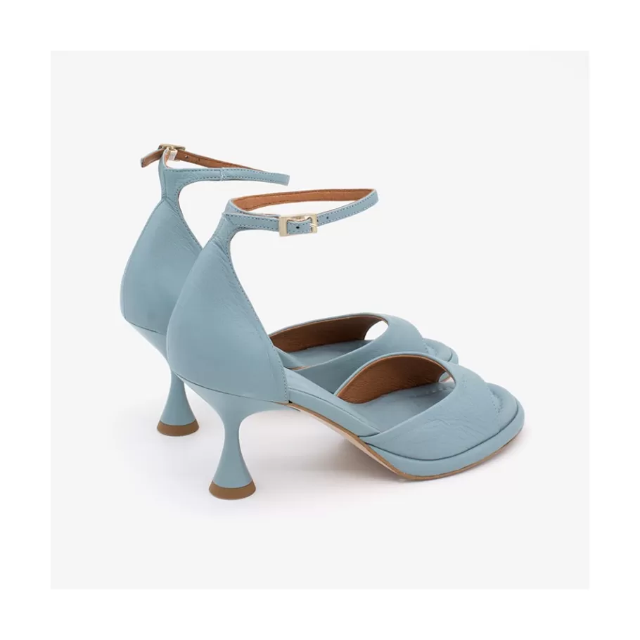 Sandals<Ángel Alarcón Dennis - D Orsay Leather Sandals With Desing Cone Heel