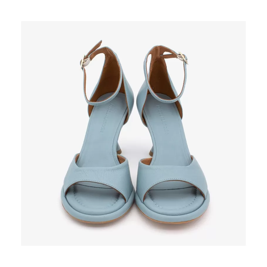 Sandals<Ángel Alarcón Dennis - D Orsay Leather Sandals With Desing Cone Heel