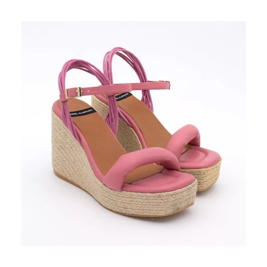 Last Units<Ángel Alarcón Diane - Foamed Wedge Leather Sandals