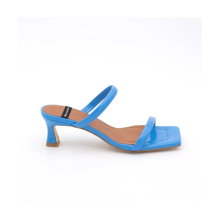 Last Units<Ángel Alarcón Jeanette - Shiny Texturized Padded Leather Sandal