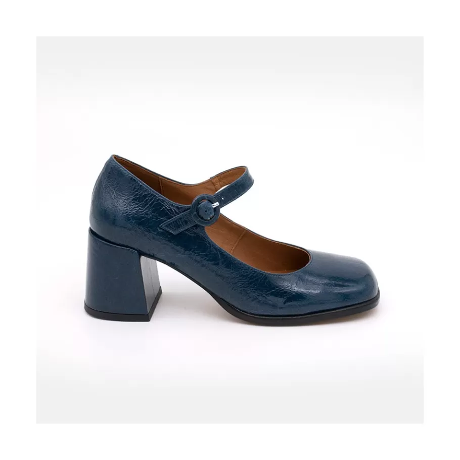 Last Units<Ángel Alarcón Jett - Block Heeled Mary Jane Shoes With Rounded Shapes