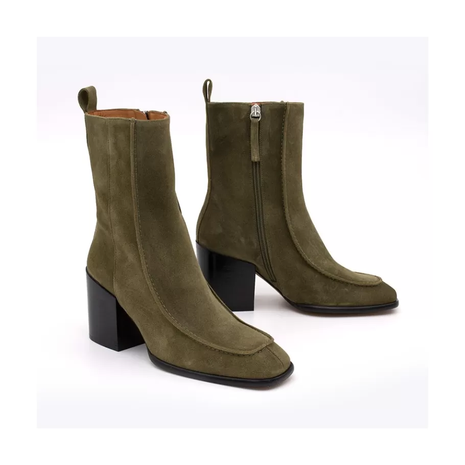Last Units<Ángel Alarcón Lebrock - Suede Comfortable Women S Ankel Boots With Comfy Heel
