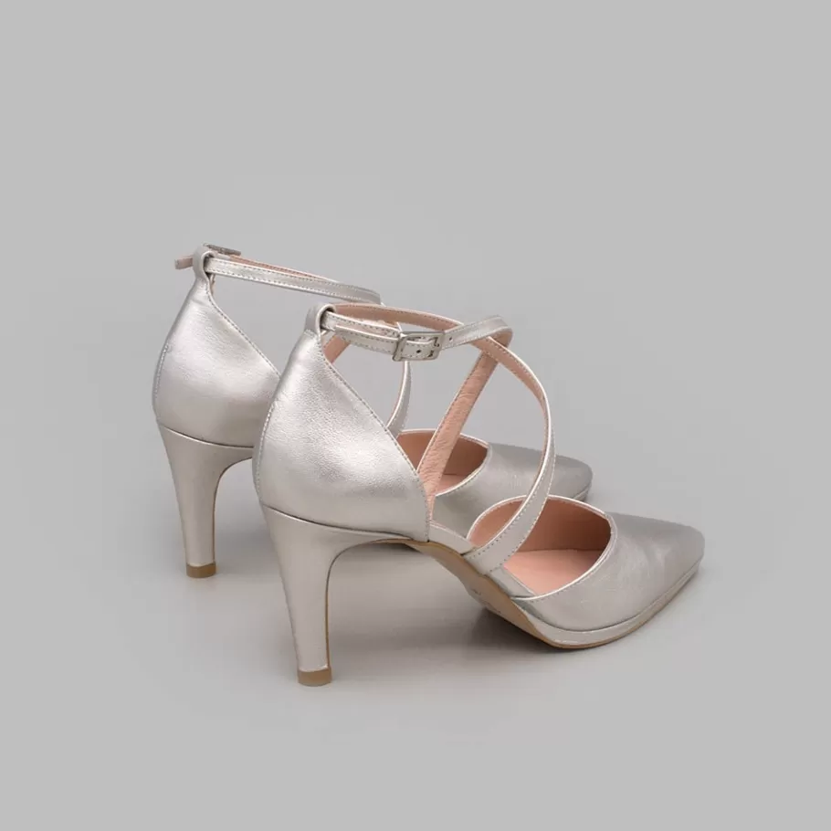 Last Units<Ángel Alarcón Liliam - Comfortable, Medium Heel And Low Platform Wedding Shoes