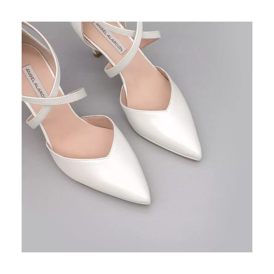 Last Units<Ángel Alarcón Liliam - Comfortable, Medium Heel And Low Platform Wedding Shoes
