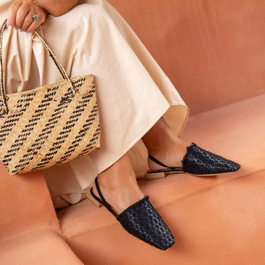 Last Units<Ángel Alarcón Liza - Raffia Slingback Flats