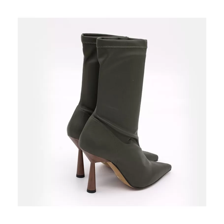 Heeled Shoes<Ángel Alarcón Lori - Stretch Ankle Boot With High Heel And Pointed Toe