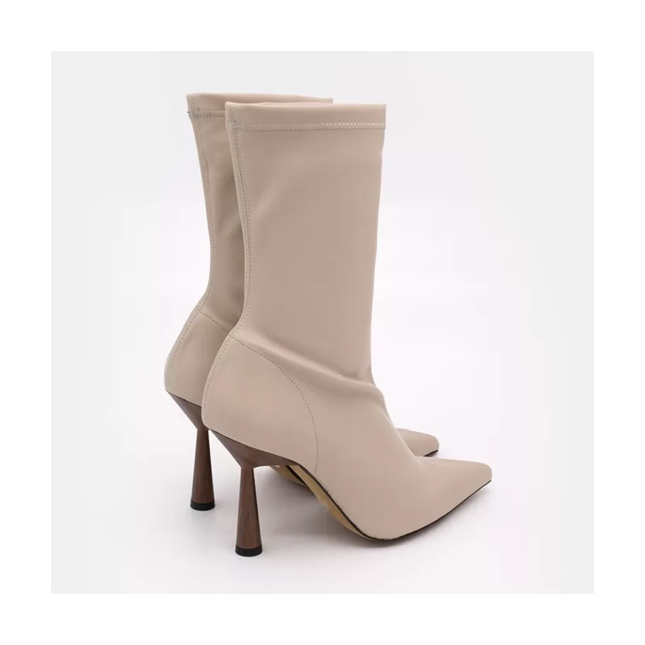 Heeled Shoes<Ángel Alarcón Lori - Stretch Ankle Boot With High Heel And Pointed Toe