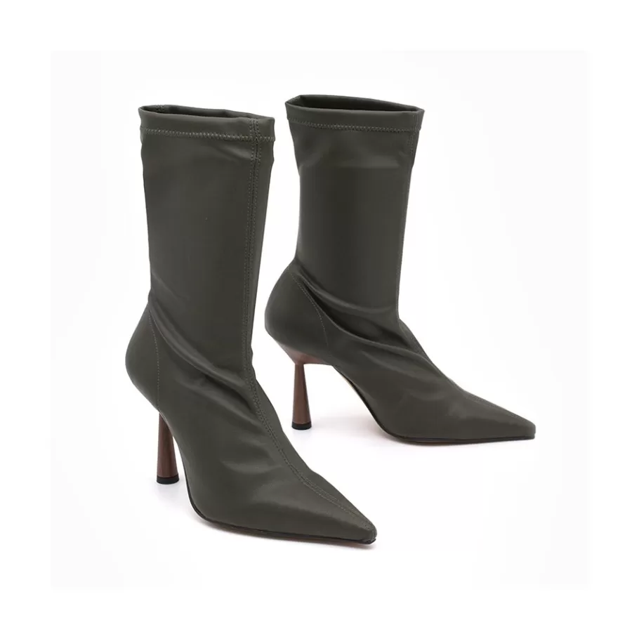 Heeled Shoes<Ángel Alarcón Lori - Stretch Ankle Boot With High Heel And Pointed Toe