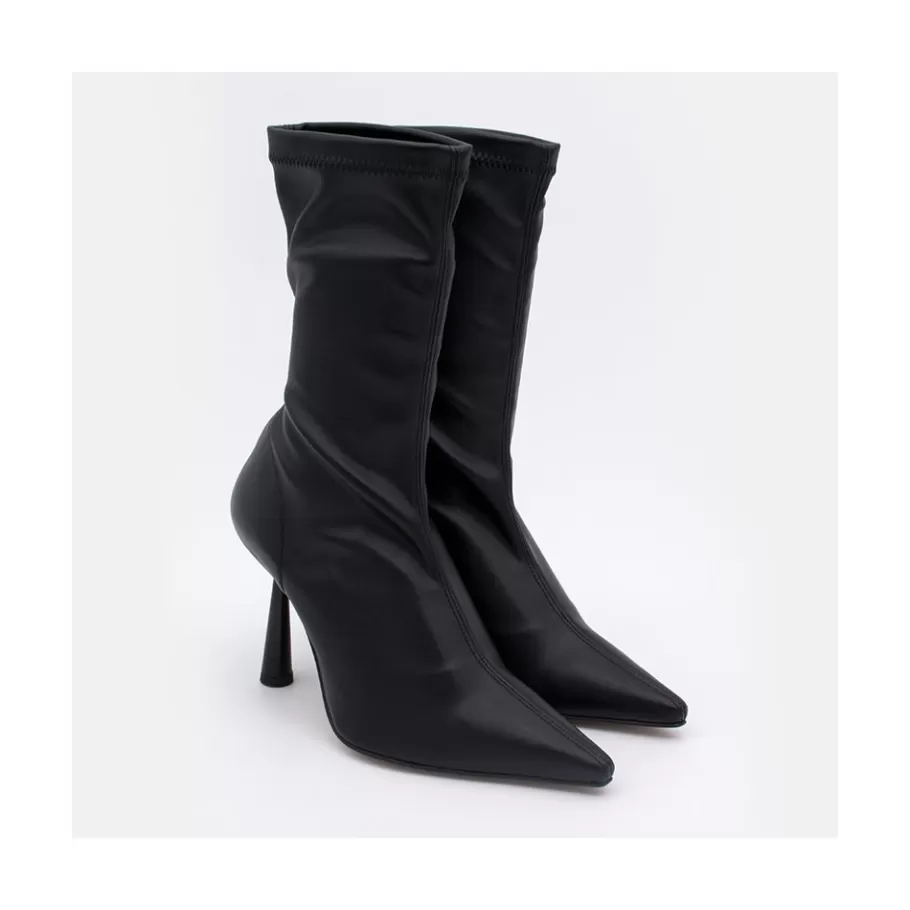 Heeled Shoes<Ángel Alarcón Lori - Stretch Ankle Boot With High Heel And Pointed Toe