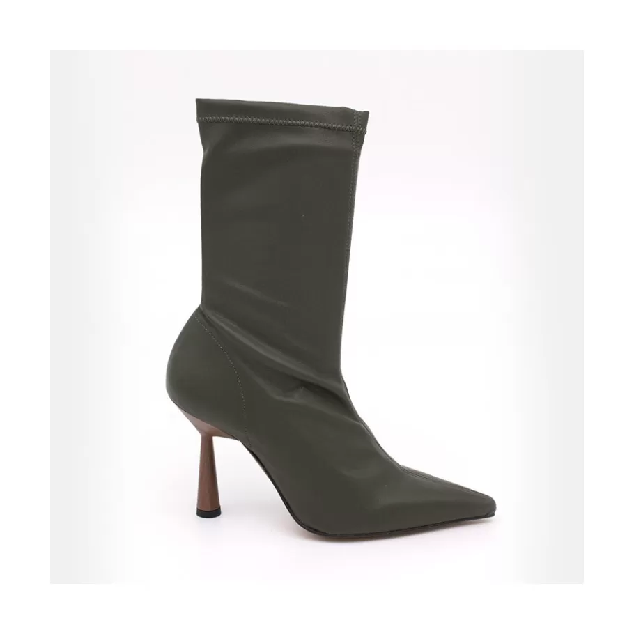 Heeled Shoes<Ángel Alarcón Lori - Stretch Ankle Boot With High Heel And Pointed Toe