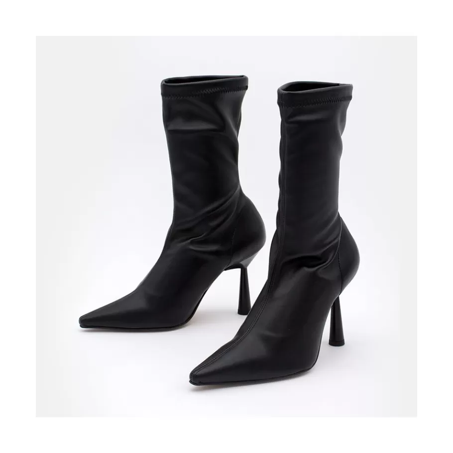 Heeled Shoes<Ángel Alarcón Lori - Stretch Ankle Boot With High Heel And Pointed Toe
