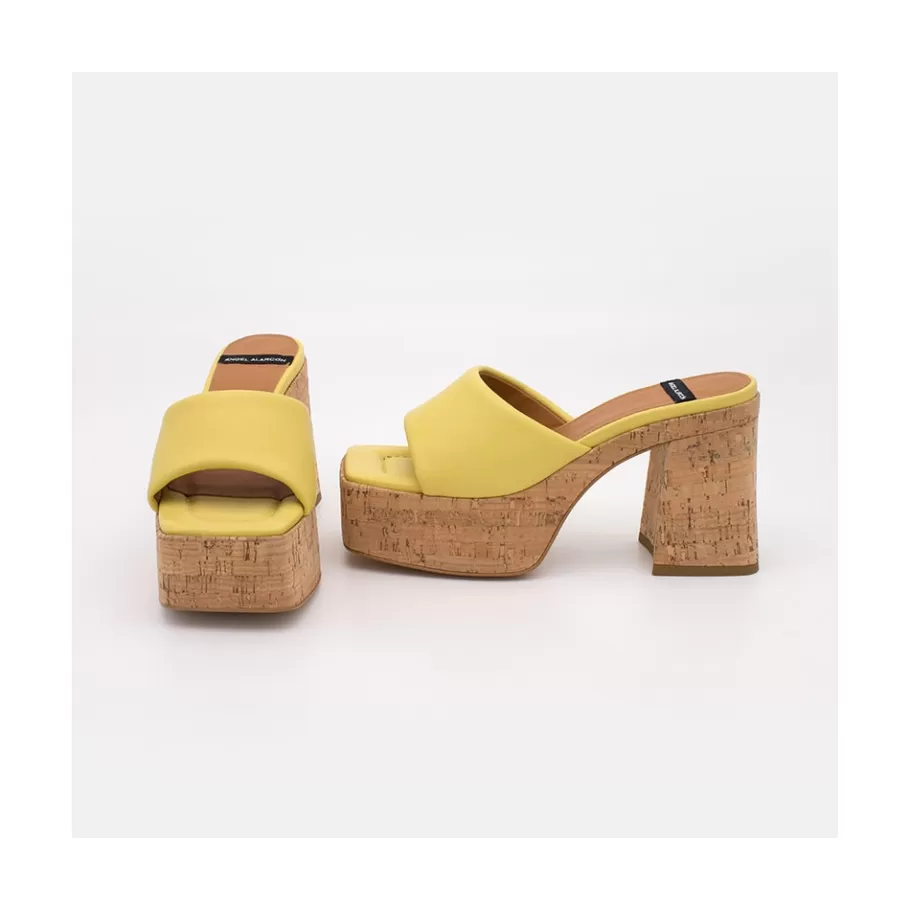 Last Units<Ángel Alarcón Mahalia - High Cork Platforms Foamed Mules