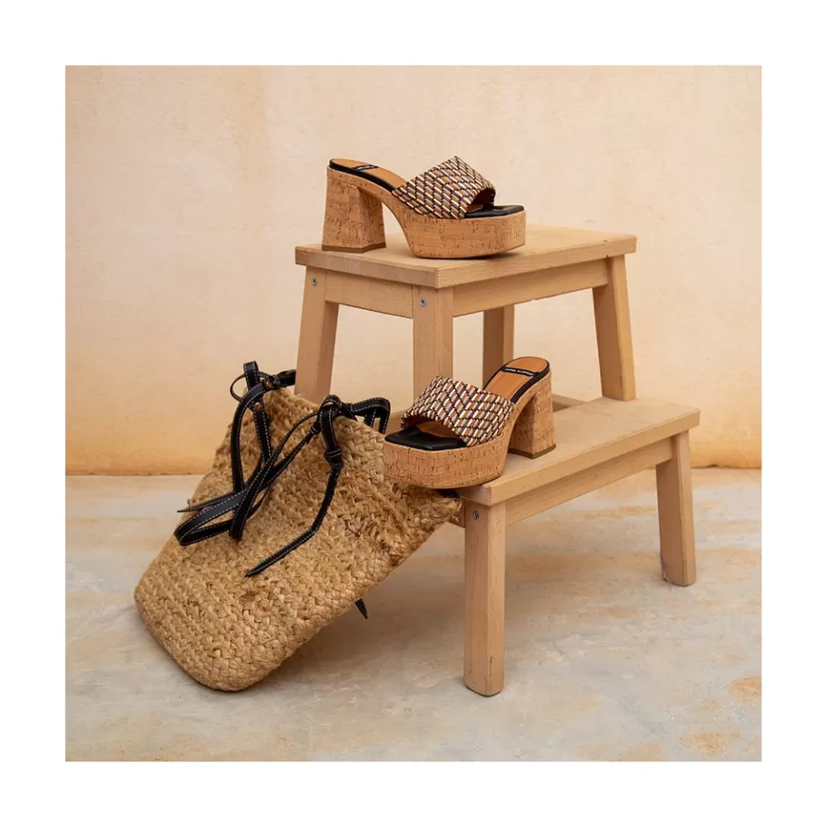 Last Units<Ángel Alarcón Mahalia - High Cork Platforms Foamed Mules