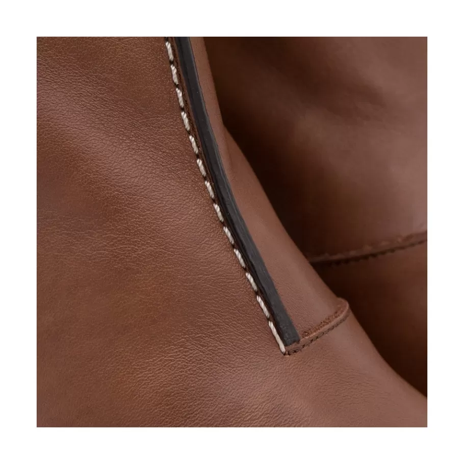 Last Units<Ángel Alarcón Motagua - Leather Women S Boots With Block Heel