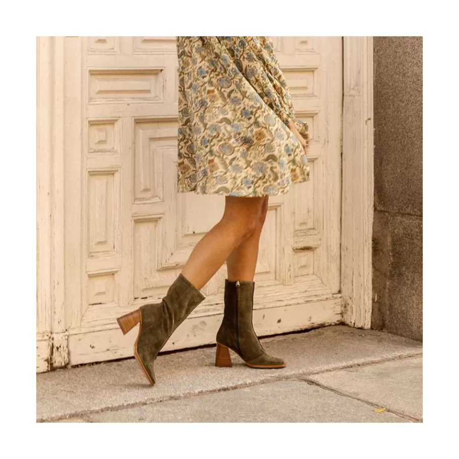 Last Units<Ángel Alarcón Motagua - Women S Boots With Block Heel