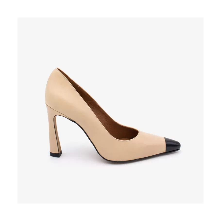 Last Units<Ángel Alarcón Odile - Women S High Heel Stiletto Bicolor Pinted Toe