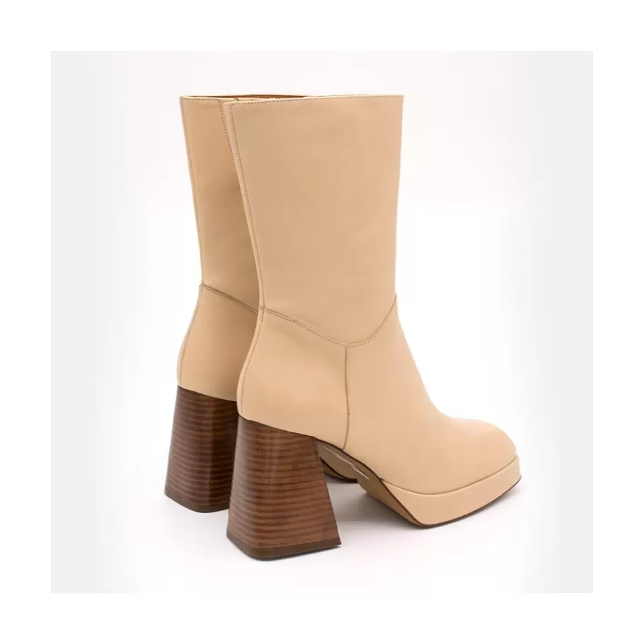 Last Units<Ángel Alarcón Olama - Comfortable Women S Chunky Heels And Platform Leather Boots