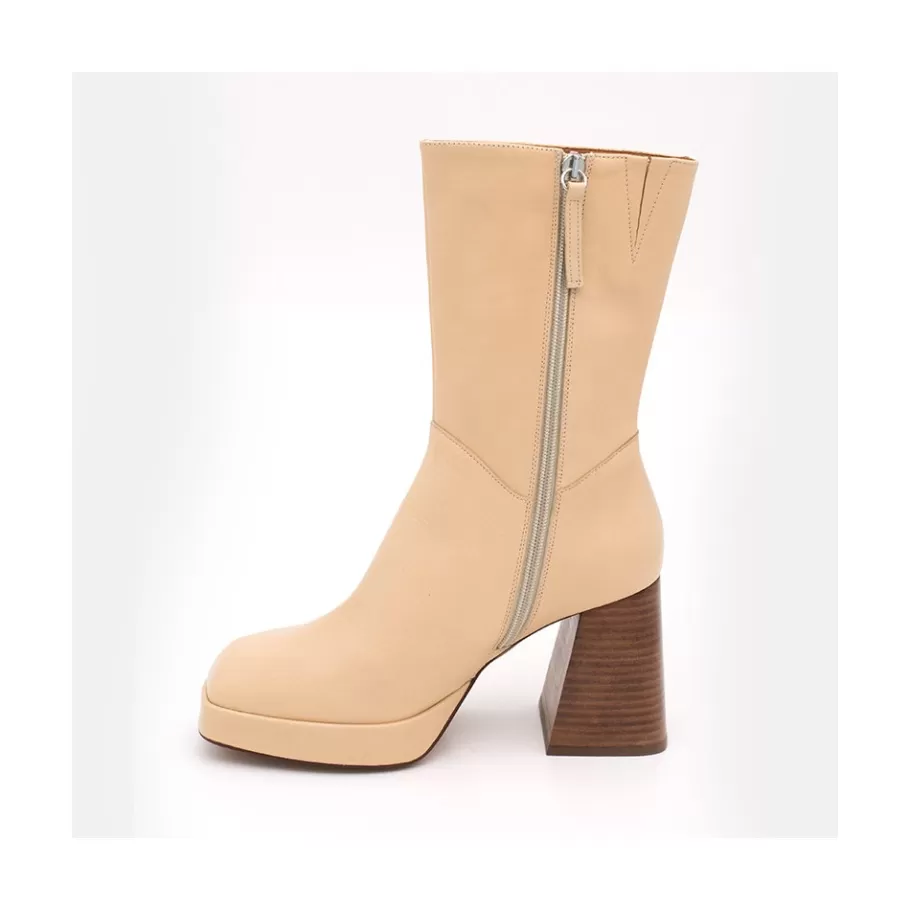 Last Units<Ángel Alarcón Olama - Comfortable Women S Chunky Heels And Platform Leather Boots