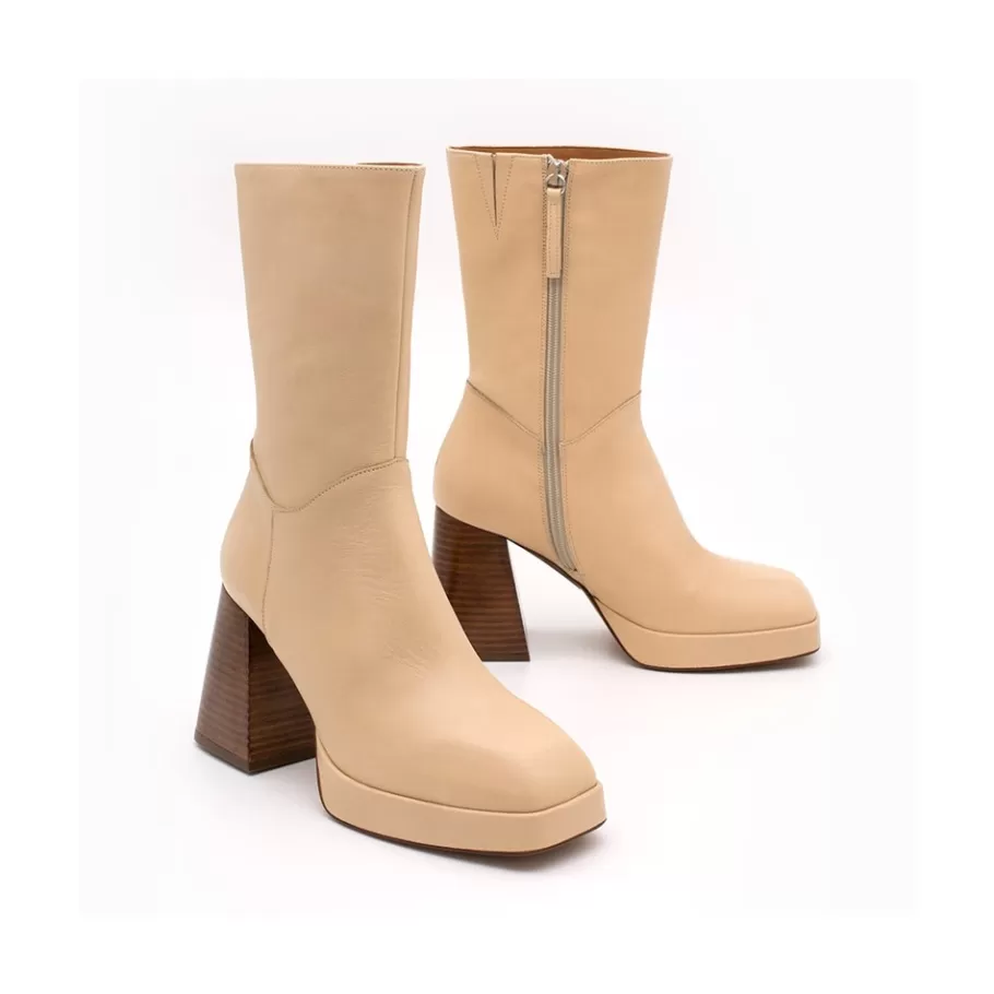 Last Units<Ángel Alarcón Olama - Comfortable Women S Chunky Heels And Platform Leather Boots