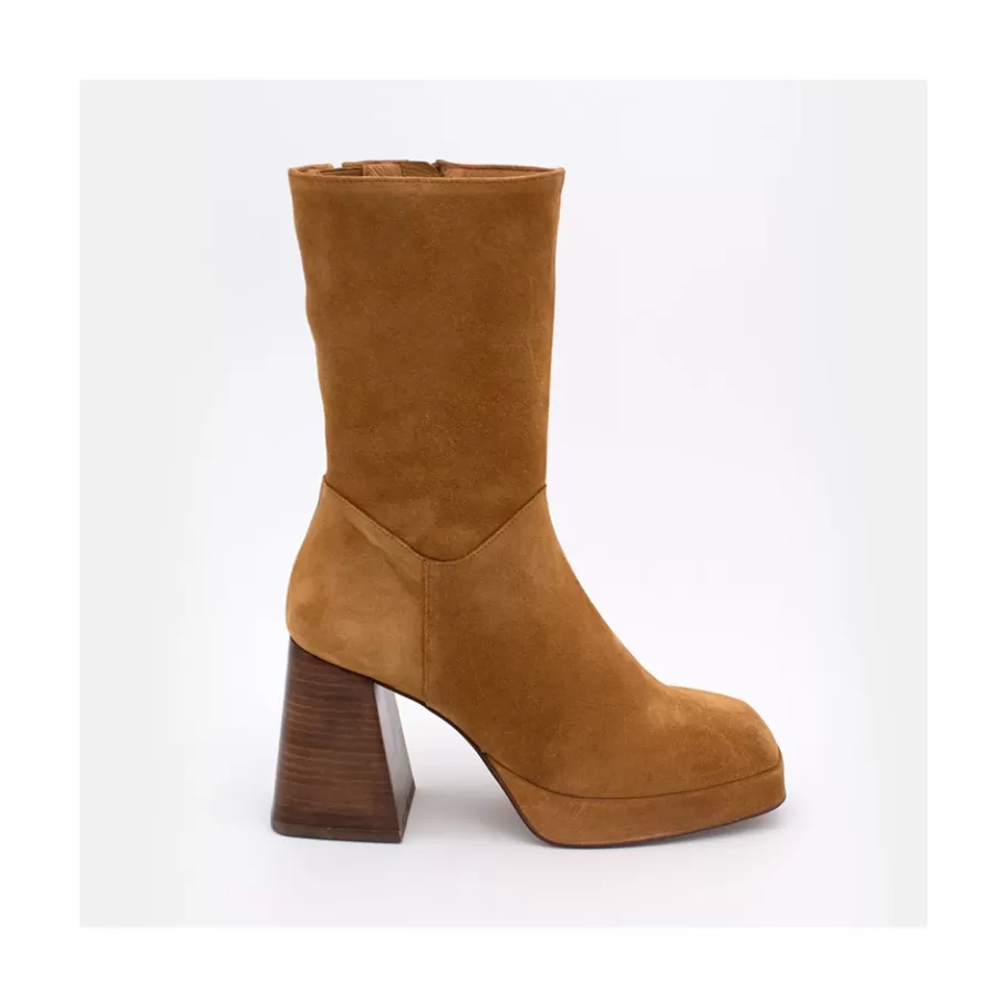 Last Units<Ángel Alarcón Olama - Comfortable Women S Chunky Heels And Platform Suede Boots