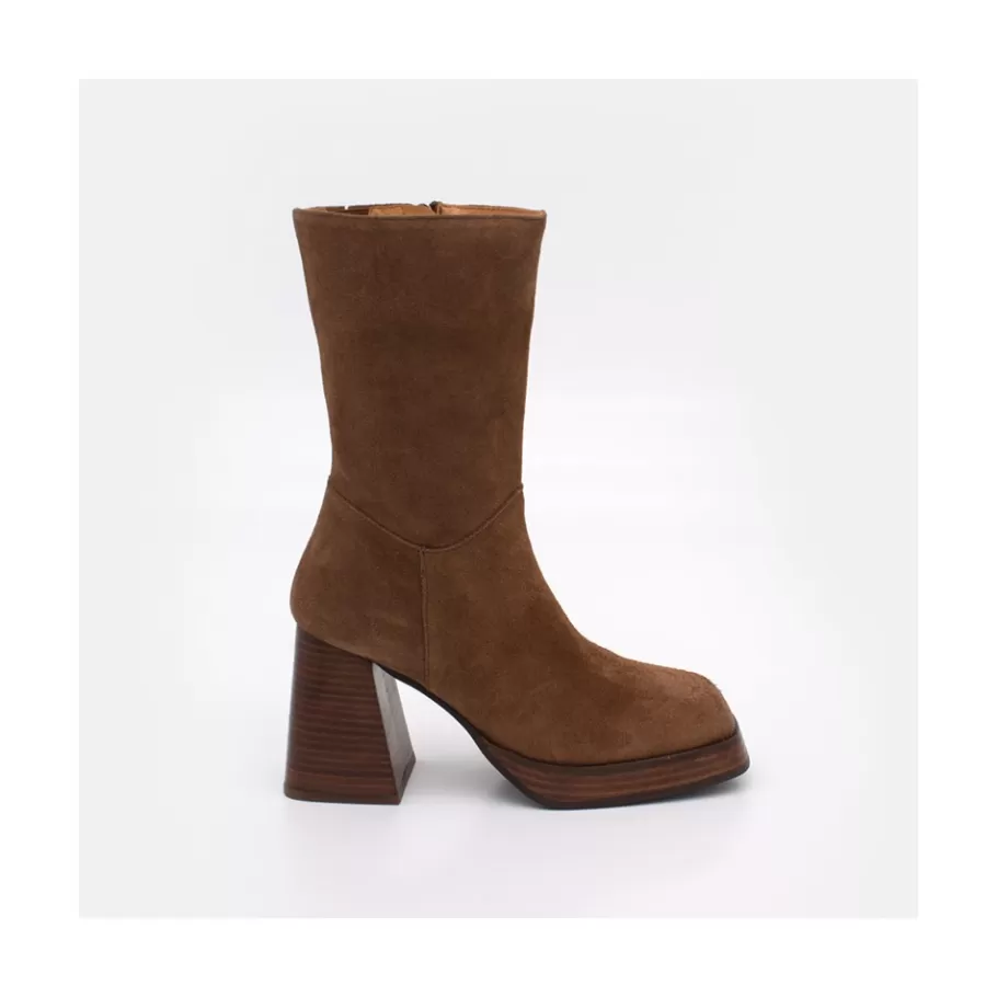Last Units<Ángel Alarcón Olama - Comfortable Women S Chunky Heels And Platform Suede Boots