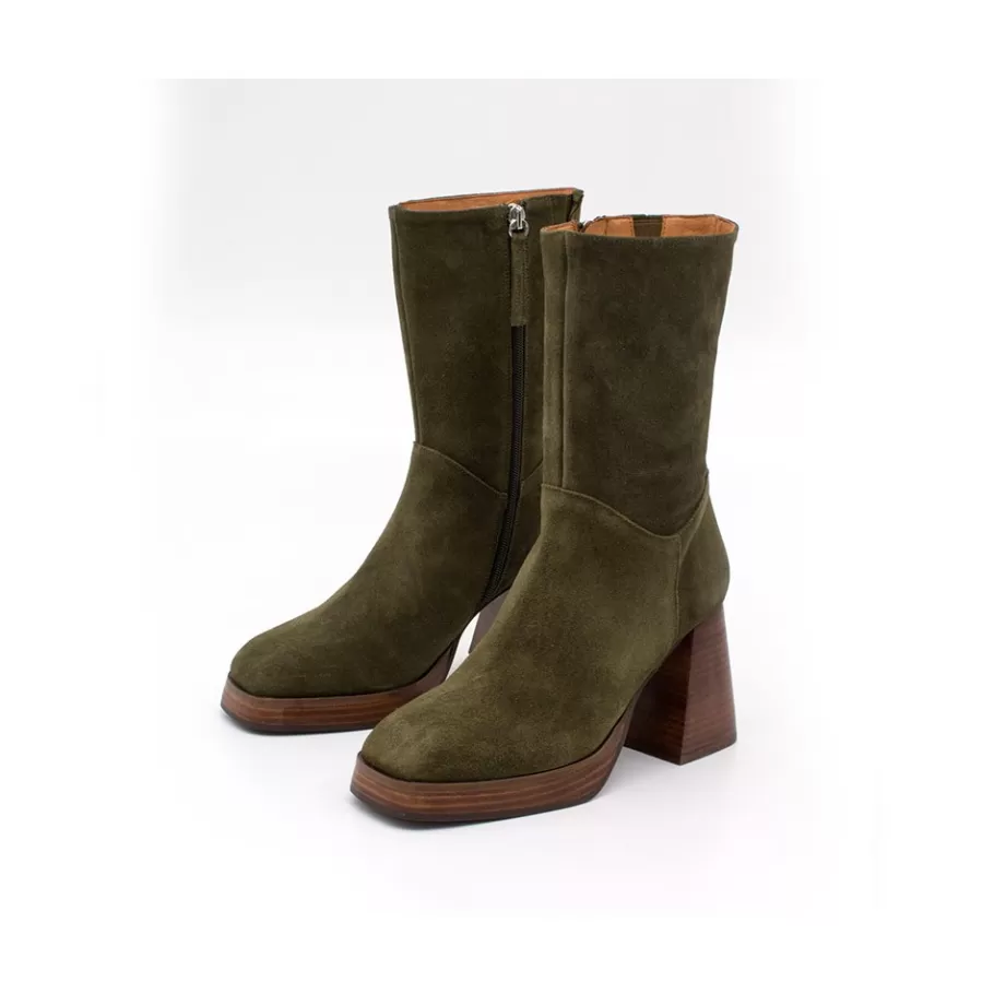Last Units<Ángel Alarcón Olama - Comfortable Women S Chunky Heels And Platform Suede Boots