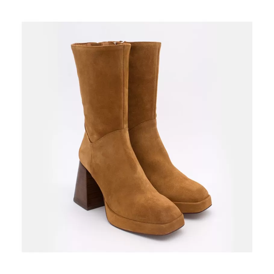 Last Units<Ángel Alarcón Olama - Comfortable Women S Chunky Heels And Platform Suede Boots