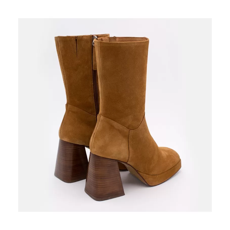 Last Units<Ángel Alarcón Olama - Comfortable Women S Chunky Heels And Platform Suede Boots