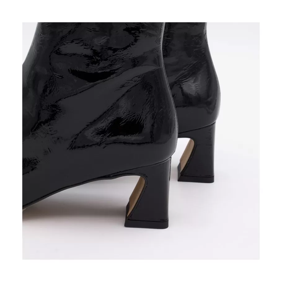 Last Units<Ángel Alarcón Parsons - Women S Metallized Leather Booties With Comfortable Low Heels