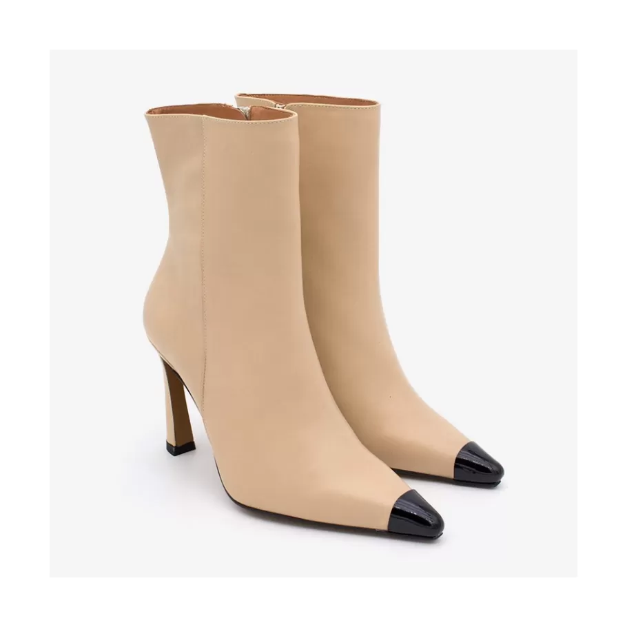 Boots And Booties<Ángel Alarcón Portia - Women S High Heel Booties Bicolor Pinted Toe