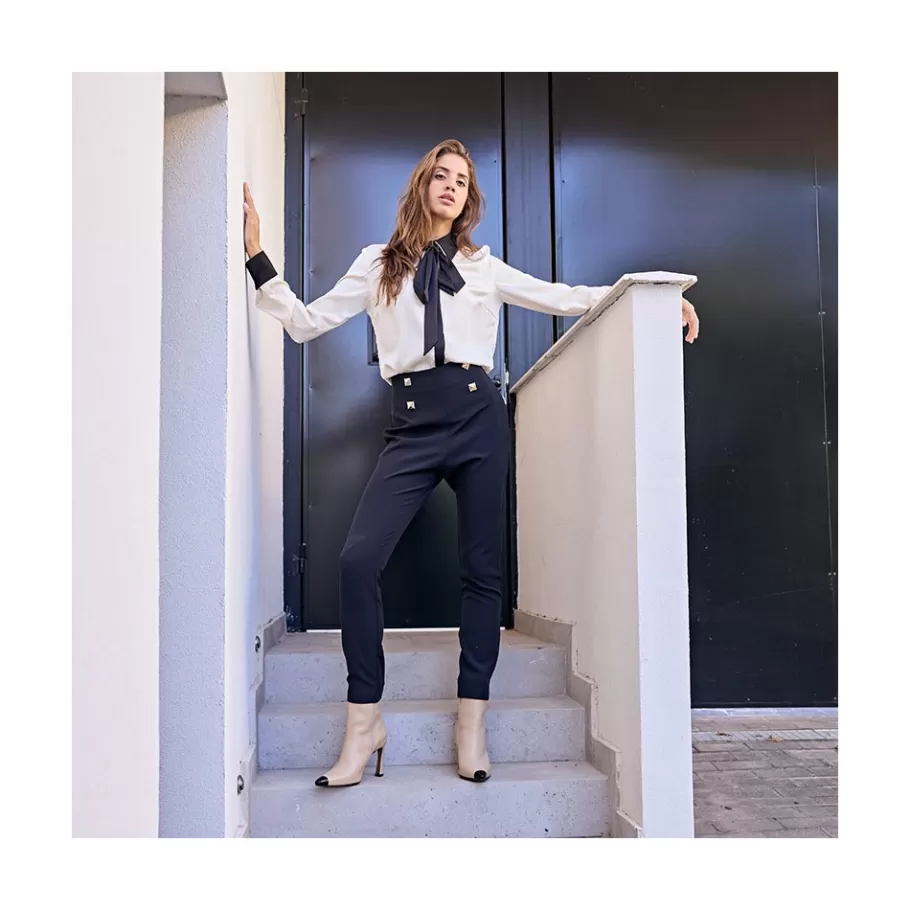 Boots And Booties<Ángel Alarcón Portia - Women S High Heel Booties Bicolor Pinted Toe