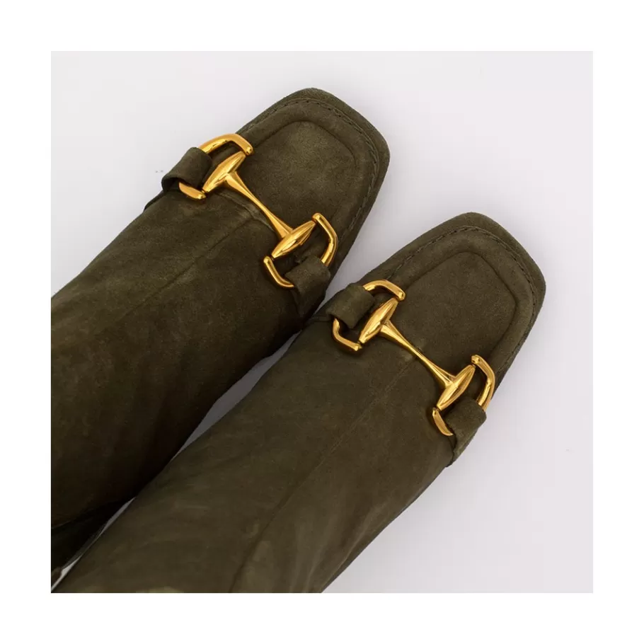 Last Units<Ángel Alarcón Pryor - Leather Ankle Boots With A Metallic Ornament