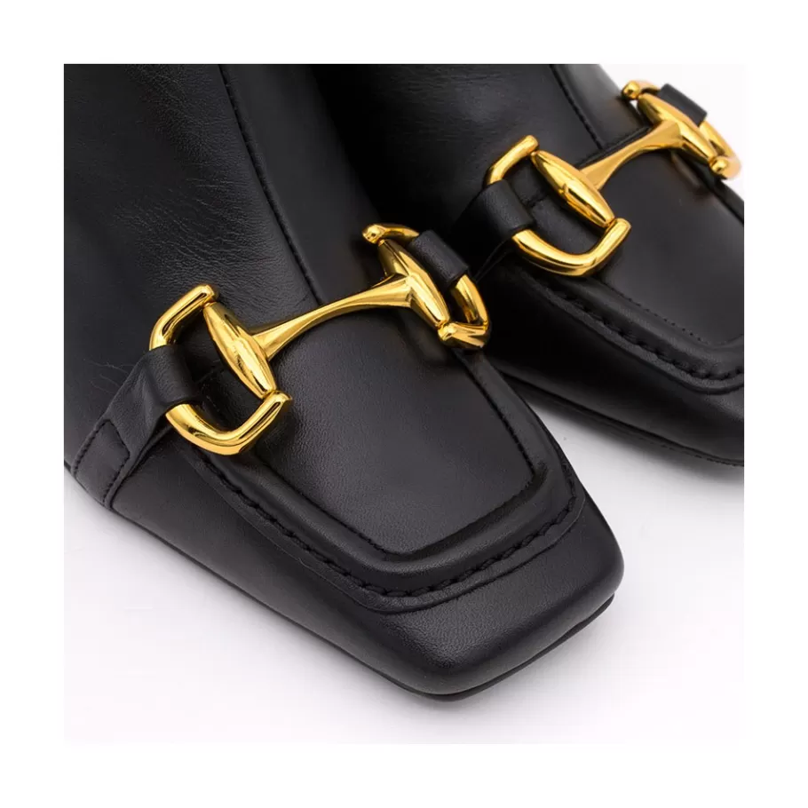 Last Units<Ángel Alarcón Pryor - Leather Ankle Boots With A Metallic Ornament